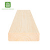 Vue de face de la planche rabotée 2,8 × 9,5 cm en pin épicéa scandinave classe AB