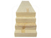 Planche rabotée épicéa scandinave 1,8 × 9,5 cm, classe AB, empilement et texture du bois.