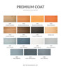 Palette de couleurs disponibles pour le vernis acrylique satiné Koopmans