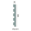 Coupure transversale du panneau PS 011 montrant sa structure multicouche.