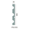 Coupure transversale du panneau PS 010, détail structurel.