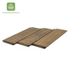 Pose en situation du lambris thermo-frais 1,9 x 14 cm NATUR UTS+, idéal pour terrasses et façades.