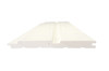 Pose de la plinthe Softline sur sol, mise en valeur du grain et de la couleur claire.