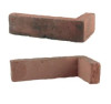 Carreau d'angle 3,5 cm, détail de la tranche et fixation.