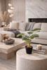 Visualisation en intérieur de la plante Monstera artificielle 53 cm, ambiance moderne et naturelle