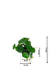 Dimensions détaillées de la plante Pilea artificielle