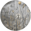 Papier peint cercle Cold Flowers 2