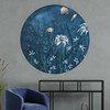 Papier peint cercle Cold Flowers 3