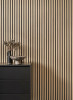 Lamelle murale en chêne clair, finition naturelle, longueur 200 cm