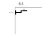 Cache tringle à rideau Mardom Decor QL024 — Profil LED 200 cm