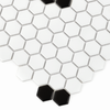 Carrelage Mini Hexagone Rombdance Noir mat