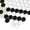 Carreau hexagone Mini Hexagone Doublehex Noir mat