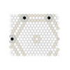 Carreau grès cérame Mini Hexagone Doublehex mat