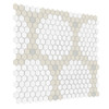 Carrelage Guirlande mini hexagones coton mat