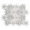 Mosaïque Carrara White Bloom