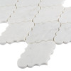 Mosaïque Carrara White Crest