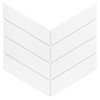 Mosaïque Royal Chevron Blanc mat