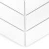 Mosaïque Royal Chevron Blanc mat