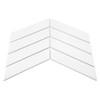 Mosaïque Royal Chevron Blanc mat