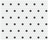 Mini hexagone noir et blanc Spot
