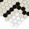 Carrelage hexagonal Mini rayures 5.2.C mat