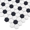 Mosaïque Mini Hexagone B&W Mix Premium mat