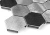 Mosaïque murale Mélange hexagonal gris Allumi 48