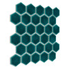 Mosaïque hexagonale grès cérame vert