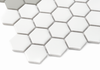 Carrelage hexagonale mini rayures mat