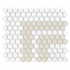 Carrelage hexagonal mini rayures 2.3.C mat