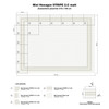Carrelage hexagonal mini rayures 2.3.C mat