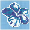 Mosaïque Q Hibiscus Blanc Bleu