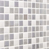 Carrelage Verre SMX Monaco Blanc Gris Argent