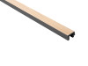 Extrémité gauche en chêne clair, finition naturelle, style Largo L0302LT