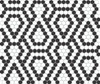 Mosaïque Mini Hexagone N&B Dentelle Premium Mat
