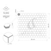 Mosaïque Mini Hexagone N&B Dentelle Premium Mat