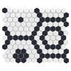 Mosaïque hexagonale grès cérame intérieur