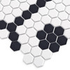 Mosaïque hexagonale grès cérame intérieur