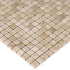 Mosaïque carrée travertin naturel 15 mm