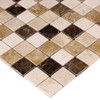 Mosaïque en travertin naturel beige 32 mm