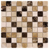 Mosaïque en travertin naturel beige 32 mm