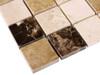 Mosaïque en travertin naturel beige 32 mm