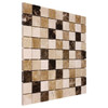 Mosaïque en travertin naturel beige 32 mm