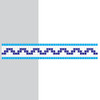 Mosaïque Ligne Q 06 Blanc Bleu