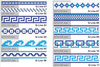 Mosaïque Ligne Q 06 Blanc Bleu