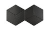 Carreau losange Rombic Noir 02 mat