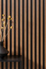 Vue de détail de la lamelle L0306T, texture du bois réelle et grain sublimé.