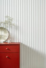 Lamelle murale blanc satiné 200 cm, finition premium et design épuré