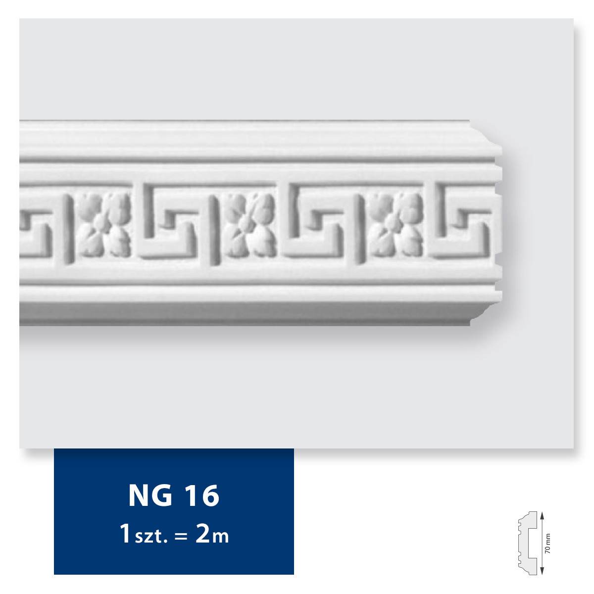 Carton de 132 mètres G16 Corniche Plafond DMS - 66 pièces