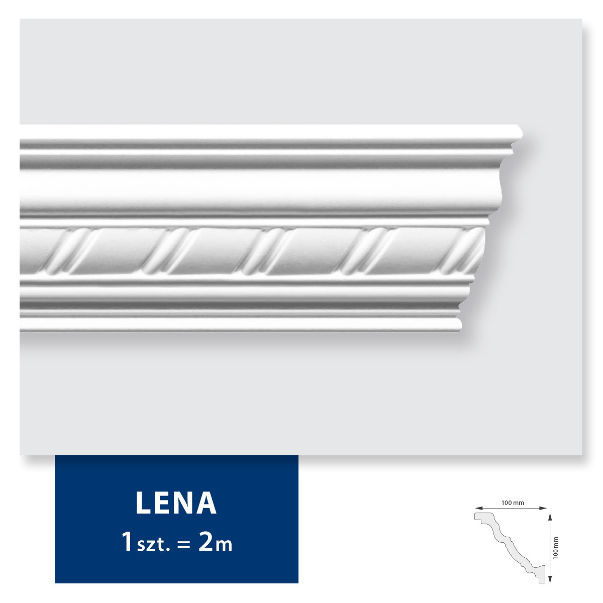 Carton de 40 mètres LENA Corniche Plafond DMS - 20 pièces